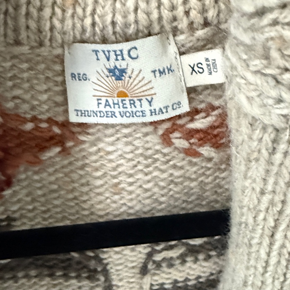 Faherty x Thunder Voice Lehi Cardigan XS - Picture 2 of 5